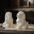 White Ceramic Lion Souvenir