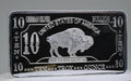 Lingot d'argent Buffalo d'Allemagne (10 onces troy)